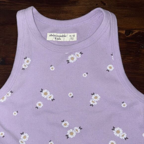 Abercrombie Kids Girls Ribbed Racerback Tank Top Size 11 / 12 - Picture 2 of 6